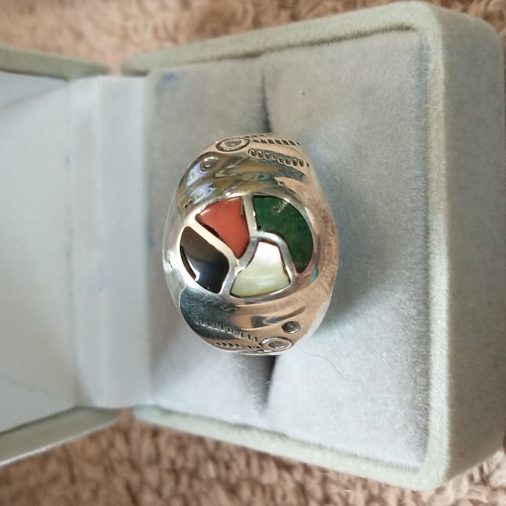 Silver Western Ring - image 6